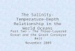 The Salinity-Temperature-Depth Relationship in the World Oceans Part Two – The Three-Layered Ocean and the Great Conveyor Belt November 2009 Part Two –