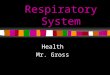 Respiratory System Health Mr. Gross. The Respiratory System The trillions of cells in the body require oxygen to carry out their vital function The brain