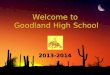 Welcome to Goodland High School 2013-2014. USD 352 Graduation Requirements 4 credits English 3 credits Math 3 credits Science 3 credits Social Studies
