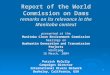 1 Report of the World Commission on Dams remarks on its relevance in the Manitoba context presented at the Manitoba Clean Environment Commission hearings