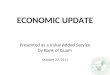 ECONOMIC UPDATE Presented as a Value Added Service by Bank of Guam October 27, 2011