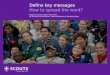 Define key messages How to spread the word? Regional Communication Fora 2010 By the World Scout Bureau, External Relations & Marketing Team