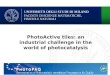 PhotoActive tiles: an industrial challenge in the world of photocatalysis