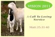 VISION 2011 A Call To Loving Service Matt.25:31-40