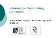 Information Technology Concepts Hardware: Input, Processing and Output