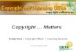 Copyright … Matters Cindy Paul | Copyright Officer | Learning Services © UA Learning Services 2011