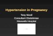 Hypertension in Pregnancy Tony Nicoll Consultant Obstetrician Ninewells Hospital