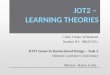 JOT2 – LEARNING THEORIES Cindy Drake-Whitehead Student ID: 000423551 JOT2 Issues in Instructional Design – Task 2 Western Governor’s University Mentor: