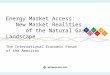 Energy Market Access: New Market Realities of the Natural Gas Landscape The International Economic Forum of the Americas