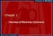 1 Chapter 1 Overview of Electronic Commerce. 2 Learning Objectives 1.Define electronic commerce (EC) and describe its various categories. 2.Describe and