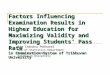 Factors Influencing Examination Results in Higher Education for Maximizing Validity and Improving Students’ Pass Rate in Examination System of Tribhuvan