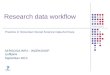 Research data workflow Practice in Slovenian Social Science Data Archives SERSCIDA WP4 – WORKSHOP Ljubljana September 2013