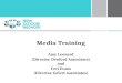 Media Training Amy Leonard (Director, Denford Associates) and Ceri Evans (Director, Gelert Associates)