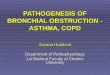 PATHOGENESIS OF BRONCHIAL OBSTRUCTION - ASTHMA, COPD Zuzana Humlová Department of Pathophysiology 1st Medical Faculty of Charles University