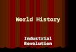 World History Industrial Revolution. Causes: Causes: Increasing population Increasing population Children were a high % of total population. Children