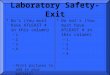 Laboratory Safety- Exit Do’s (You must have ATLEAST 4 in this column) –1. –2. –3. –4. –Print pictures to add to your posters! Do not’s (You must have ATLEAST