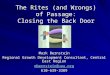 The Rites (and Wrongs) of Passage: Closing the Back Door Mark Bernstein Regional Growth Development Consultant, Central East Region mbernstein@uua.org