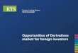 Russian Trading System Stock Exchange Opportunities of Derivatives market for foreign investors