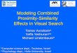 Modeling Combined Proximity-Similarity Effects in Visual Search Tamar Avraham* Yaffa Yeshurun** Michael Lindenbaum* *Computer science dept., Technion,