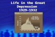 Life in the Great Depression 1929-1932. Unemployment  Thousands of businesses shut down (esp. luxury items/services)  Millions of workers were unemployed