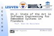 10 September, 2015 SEESCOASEESCOA STWW - Programma D1.2: State of the Art in Software Engineering for Embedded Systems in Flanders Prof. Koen De Bosschere
