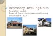 Accessory Dwelling Units Regulation Update Board of County Commissioners Hearing December 9, 2014