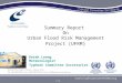 Summary Report On Urban Flood Risk Management Project (UFRM ) Derek Leong Meteorologist Typhoon Committee Secretariat 1/18