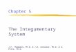 Chapter 5 The Integumentary System J.F. Thompson, Ph.D. & J.R. Schiller, Ph.D. & G. Pitts, Ph.D