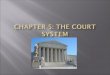 Trial Courts : listen to testimony, consider evidence, and decide the facts in disputed situations  In a CIVIL case the party bringing the case is