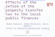 Effects of the reform of the property transfer tax to the local public finances Marko Paunović, Boško Mijatović, Boris Begović Centar za liberalno-demokratske