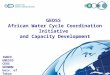 © GEO Secretariat IGWCO UNESCO CEOS GEOWOW Univ. of Tokyo GEOSS African Water Cycle Coordination Initiative and Capacity Development