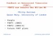 Philip Burrows LCUK Meeting, Oxford 29/01/04 Feedback on Nanosecond Timescales (FONT): FONT2 run results Dec 03/Jan 04 Philip Burrows Queen Mary, University