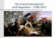 The French Revolution and Napoleon - 1789-1815. On the Eve of Revolution Section #1 Witness History: The Loss of Blood Begins Camille Desmoulins King