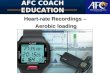 AFC COACH EDUCATION Heart-rate Recordings – Aerobic loading