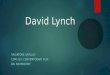 David Lynch SALVATORE SATULLO COM 329: CONTEMPORARY FILM DR. NEUENDORF