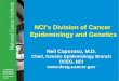 NCI’s Division of Cancer Epidemiology and Genetics Neil Caporaso, M.D. Chief, Genetic Epidemiology Branch DCEG, NCI 
