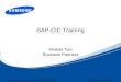 Samsung Electronics America Customer Care Center Insight, Execution & Synergy SAP-CIC Training Module Two Business Partners