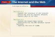 Section 9.1 Explain the structure of the Internet Define the role of regional networks Explain what an ISP does Section 9.2 Explain the Domain Name System