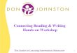 1 Connecting Reading & Writing Hands-on Workshop