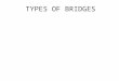 TYPES OF BRIDGES. BEAM BRIDGE The beam type is the simplest type of bridge. The beam bridge could be anything as simple as a plank of wood to a complex