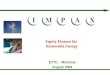 IMPAX IMAPX ETTC – Montreal August 2004 Equity Finance for Renewable Energy