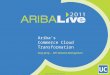 UC Ariba's Commerce Cloud Transformation Greg Spray – SVP, Solutions Management © 2011 Ariba, Inc. All rights reserved