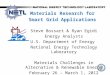 Materials Research for Smart Grid Applications Steve Bossart & Ryan Egidi Energy Analysts U.S. Department of Energy National Energy Technology Laboratory