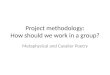 Project methodology: How should we work in a group? Metaphysical and Cavalier Poetry