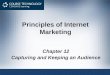 Principles of Internet Marketing Chapter 12 Capturing and Keeping an Audience