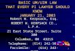 1 BASIC UM/UIM LAW THAT EVERY PI LAWYER SHOULD KNOW JANUARY 21, 2003 Robert W. Kerpsack, Esq. ROBERT W. KERPSACK CO., L.P.A. 21 East State Street, Suite