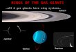 RINGS OF THE GAS GIANTS …all 4 gas giants have ring systems… Neptune Jupiter Saturn Uranus