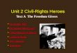 Unit 2 Civil-Rights Heroes Text A The Freedom Givers Pre-reading TaskPre-reading Task Background InformationBackground Information Comprehension QuestionsComprehension