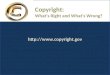 Copyright: What’s Right and What’s Wrong? 