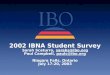 2002 IBNA Student Survey Sarah Scaturro, sarahs@ibo.org Paul Campbell, paulc@ibo.org Niagara Falls, Ontario July 17-20, 2003